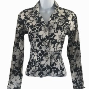 New Identity Sequins details Floral Blazer